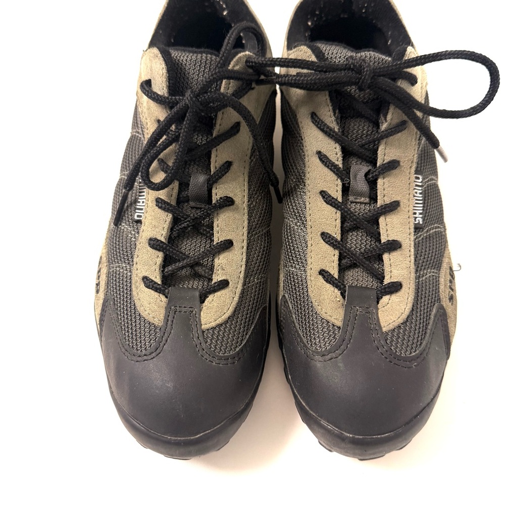 Shimano Men's Black and Tan Athletic cycling bike Shoes size 8.5